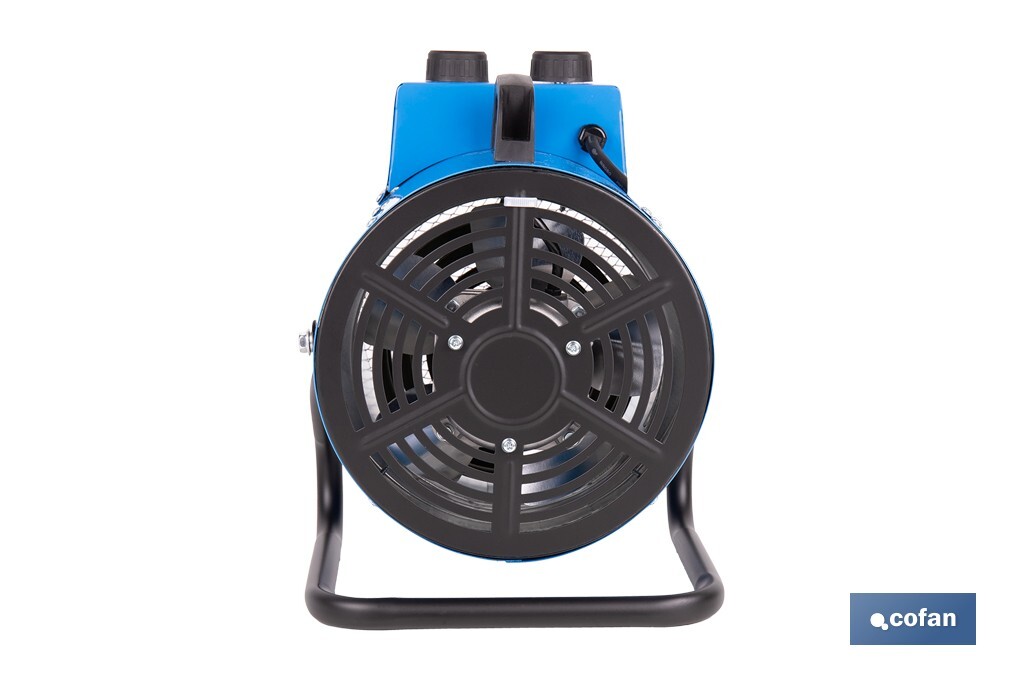 Calefactor industrial | Potencia: 3000 W | Función ventilador | Termostato ajustable | Protección IP24 - Cofan