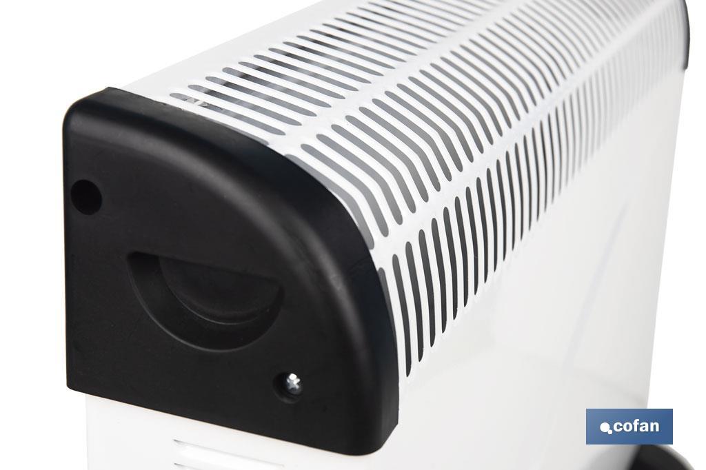 Convector con termostato regulable | Potencia: 750 / 1250 / 2000 W - Cofan