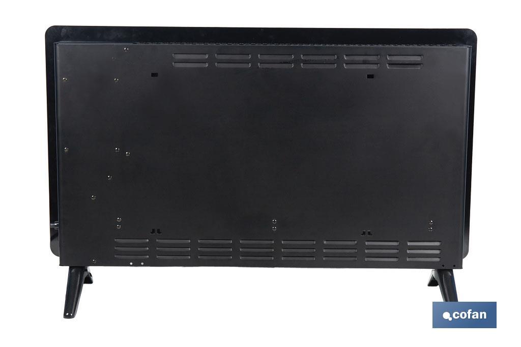 Convector de panel de vidrio con pantalla LED | Potencia: 2000 W - Cofan