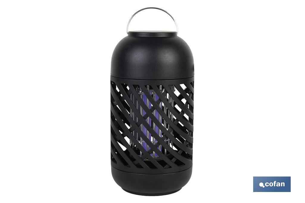 Lámpara LED antiinsectos | Potencia: 5 W | Descarga Eléctrica: 800-1000 V  | Área: 60 m² | Protégete contra los insectos - Cofan