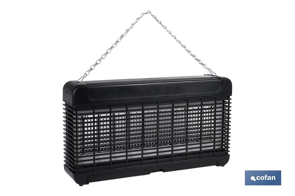 Lámpara LED antiinsectos con enchufe| Potencia: 13 W | Descarga Eléctrica: 4000 V | Área: 200 m² | Protégete contra los insectos - Cofan