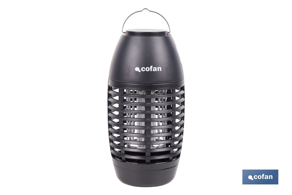 Lámpara LED antiinsectos recargable por USB | Interior y exterior | Cobertura 80 m² | Resistente al agua IPX4 | Luz UV de alta potencia | Ideal para camping, barbacoa y jardín - Cofan
