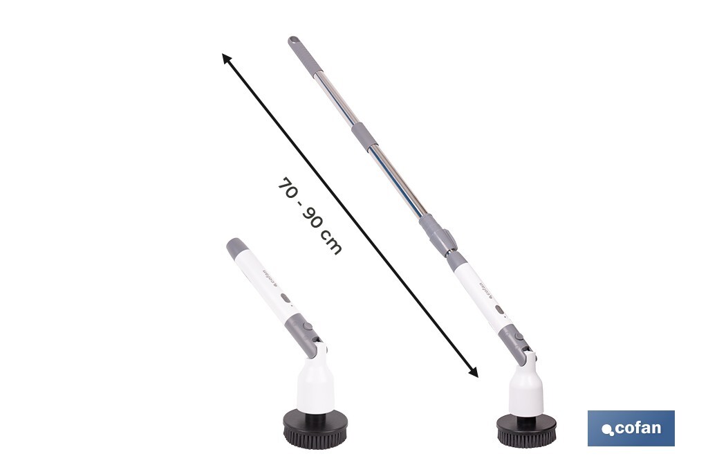 Cepillo de limpieza eléctrico multifunción con 2 velocidades | Recargable USB | Con 11 accesorios intercambiables | Resistente al agua IPX7 - Cofan