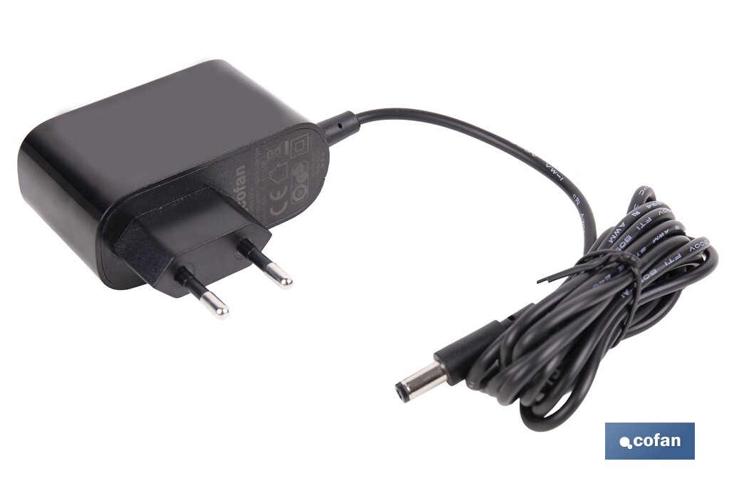 Cargador para aspiradoras inalámbricas | Adecuado para batería Li-Ion 25,9 V - 2500 mAh | Longitud del cable: 1,5 m - Cofan