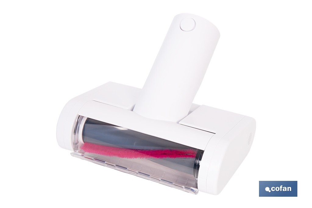 Cepillo de aspiradora para tapicerías, colchones y mascotas | Con luz UV  | Esteriliza y elimina ácaros | Compatible con aspiradoras 45053301 y 45053302 - Cofan