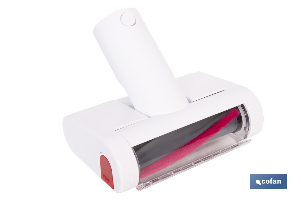 Cepillo de aspiradora para tapicerías, colchones y mascotas | Con luz UV  | Esteriliza y elimina ácaros | Compatible con aspiradoras 45053301 y 45053302 - Cofan