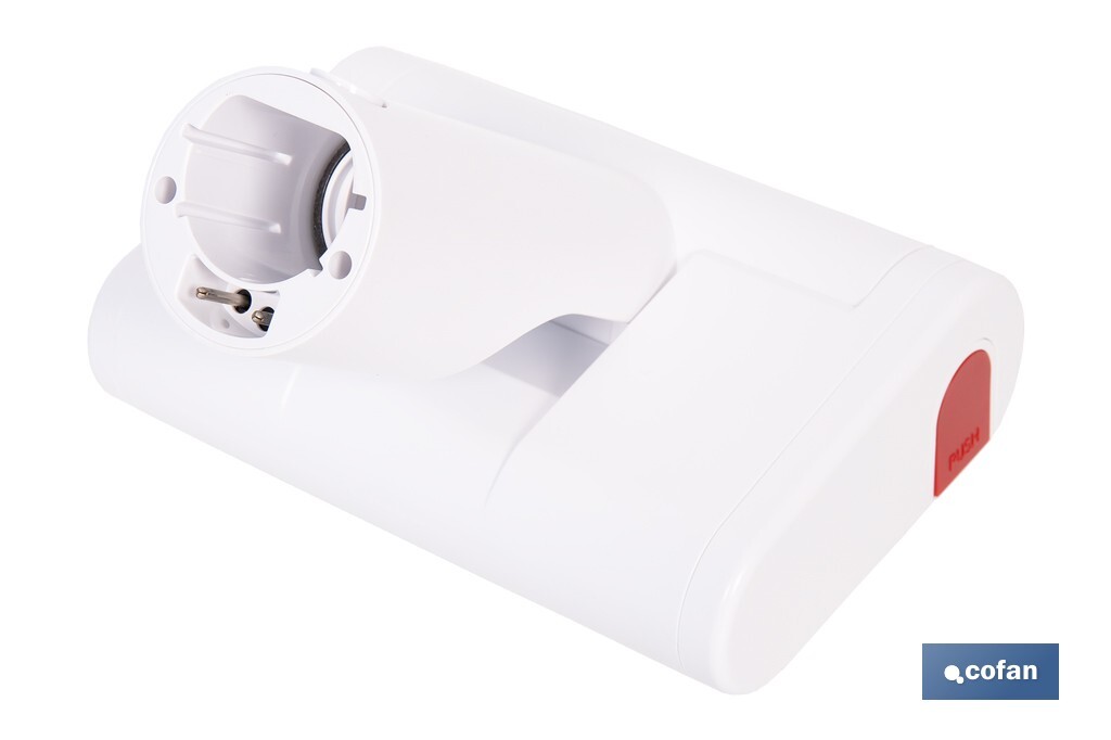 Cepillo de aspiradora para tapicerías, colchones y mascotas | Con luz UV  | Esteriliza y elimina ácaros | Compatible con aspiradoras 45053301 y 45053302 - Cofan
