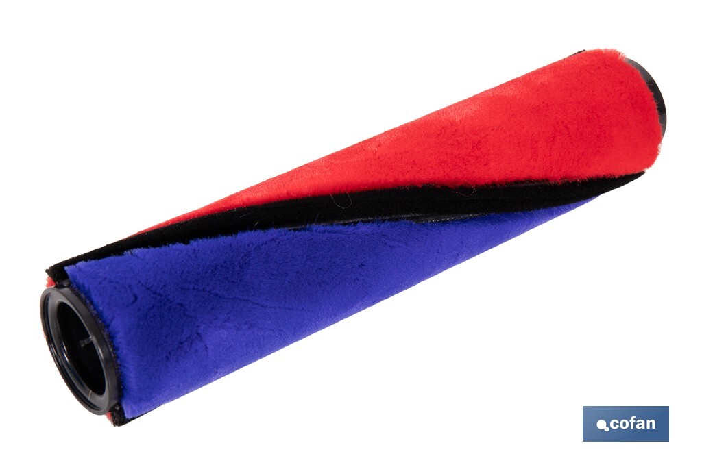 Rodillo para cepillo de aspiradora | Accesorio de repuesto | Compatible con aspiradoras 45053301 y 45053302 | Suave y eficaz | Medidas: 23 x 5 cm - Cofan