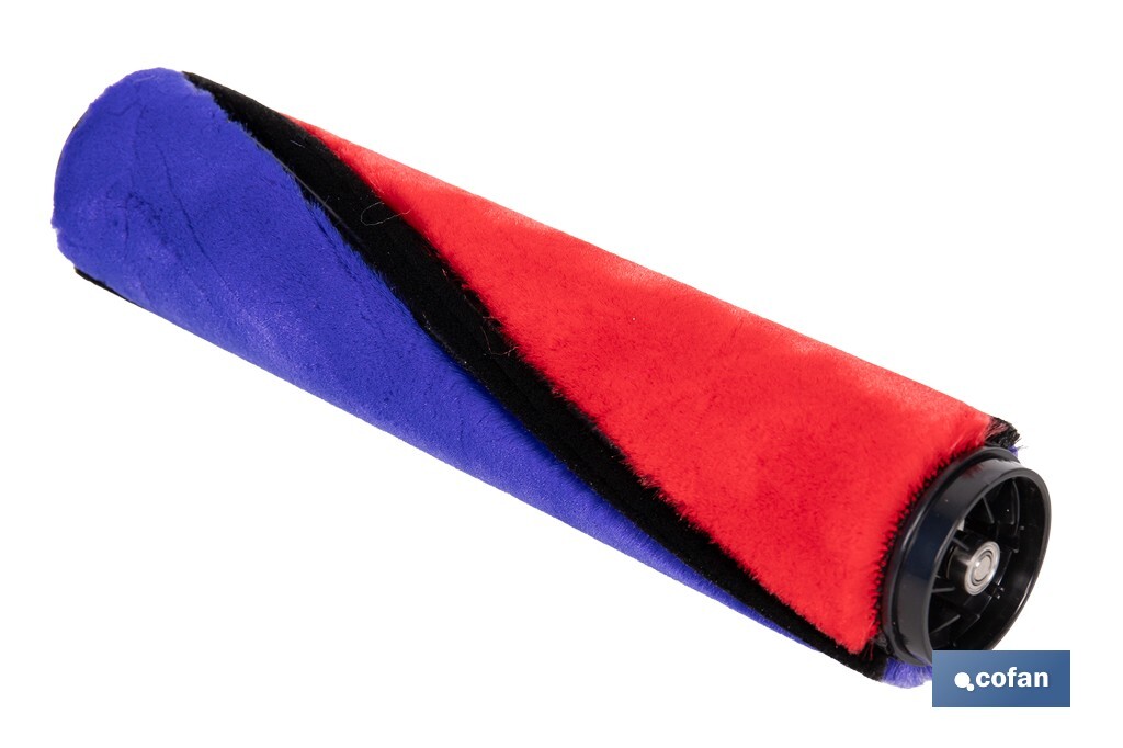 Rodillo para cepillo de aspiradora | Accesorio de repuesto | Compatible con aspiradoras 45053301 y 45053302 | Suave y eficaz | Medidas: 23 x 5 cm - Cofan
