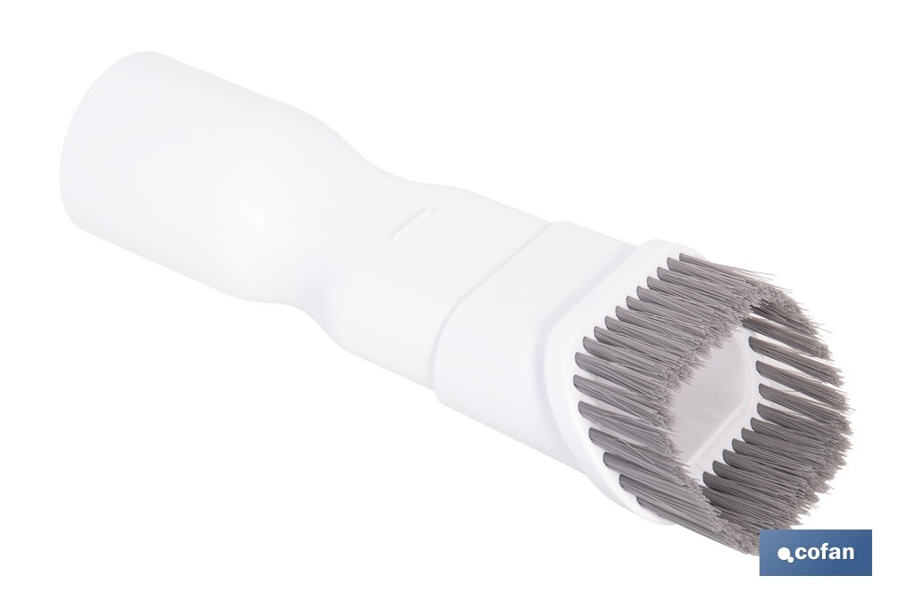 Cepillo 2 en 1 para aspiradora | Adecuado para muebles y tapicerías | Compatible con aspiradoras 45053301 y 45053302 | Diseño compacto y funcional | Medidas: 21 x 5 cm - Cofan