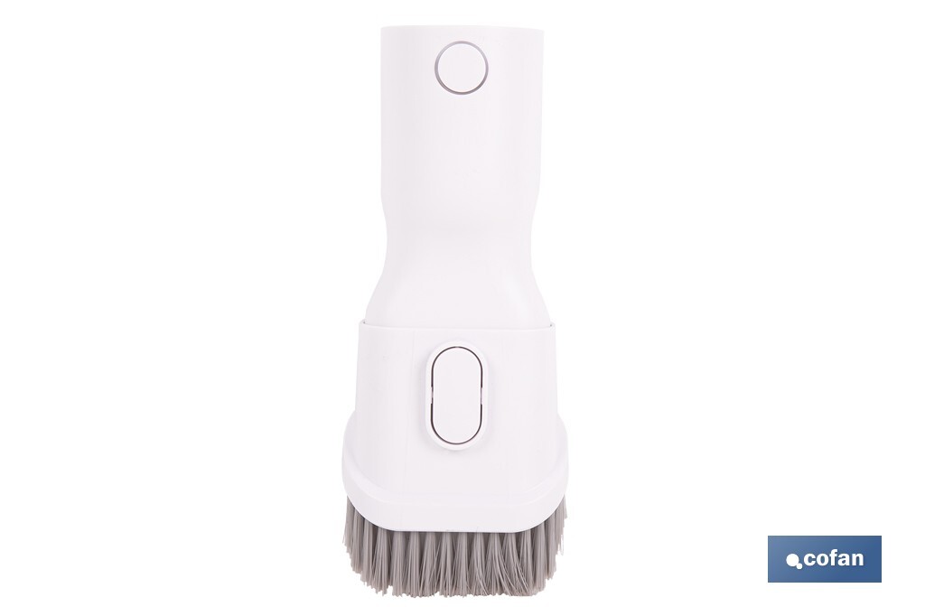 Cepillo 2 en 1 para aspiradora | Adecuado para muebles y tapicerías | Compatible con aspiradoras 45053301 y 45053302 | Diseño compacto y funcional | Medidas: 21 x 5 cm - Cofan