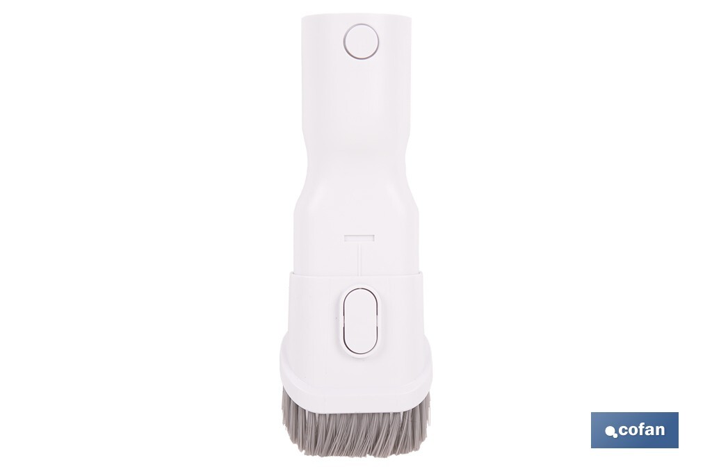 Cepillo 2 en 1 para aspiradora | Adecuado para muebles y tapicerías | Compatible con aspiradoras 45053301 y 45053302 | Diseño compacto y funcional | Medidas: 21 x 5 cm - Cofan