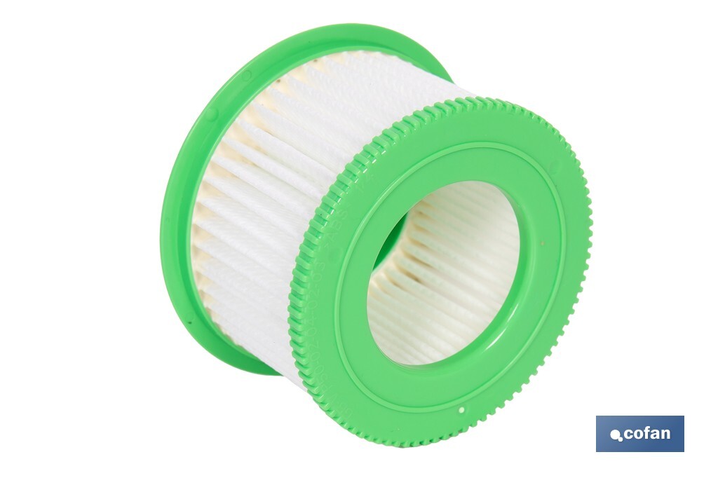 Filtro HEPA lavable y reutilizable para aspiradoras | Compatible con aspiradoras 45053301 y 45053302 | Alta eficiencia | Medidas: 7 x 4 cm - Cofan