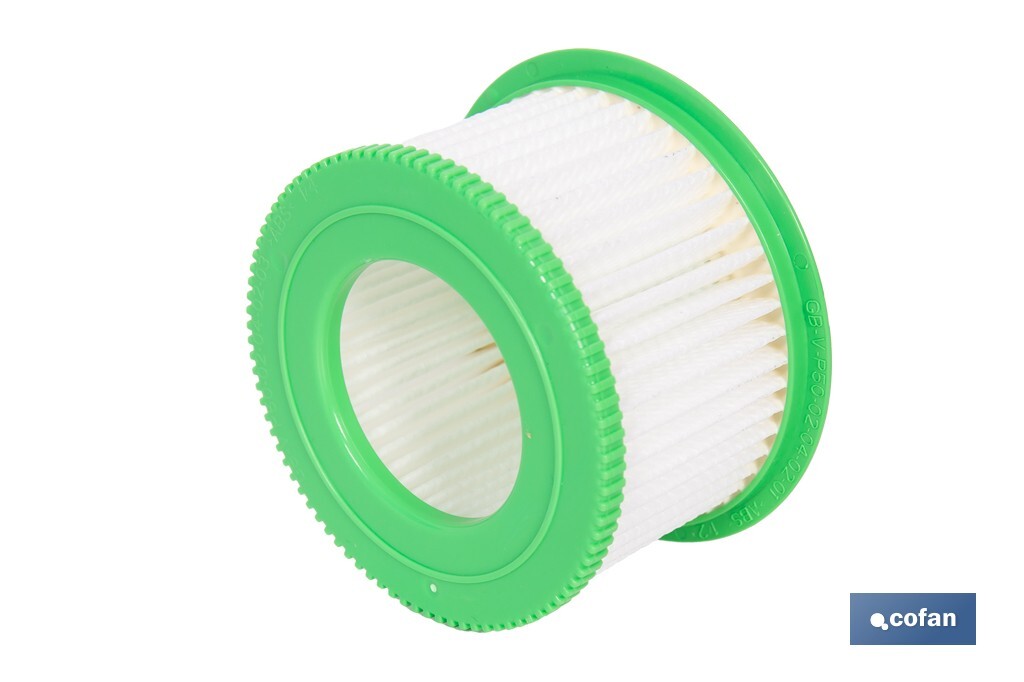 Filtro HEPA lavable y reutilizable para aspiradoras | Compatible con aspiradoras 45053301 y 45053302 | Alta eficiencia | Medidas: 7 x 4 cm - Cofan
