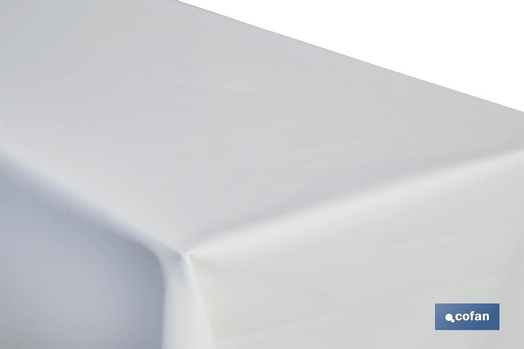 Foam table protector | White | Phthalate-free duffel | Thickness 1.5mm | Available in different sizes - Cofan