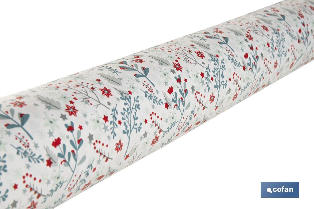 Rollo de hule con diseño primaveral | Protección y estilo para la mesa - Cofan