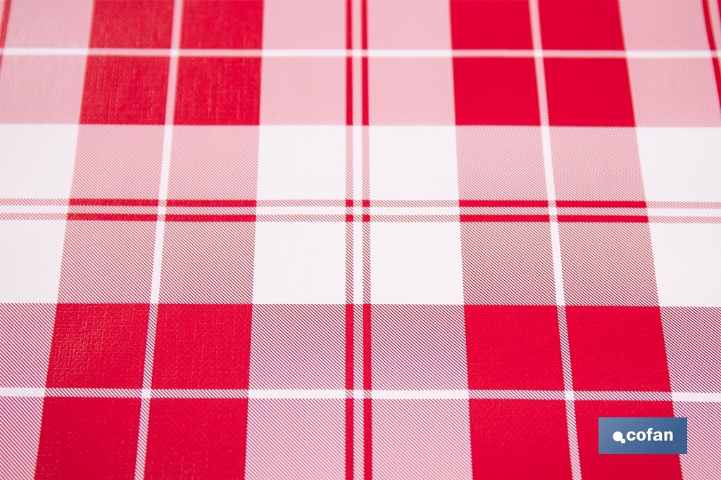 Rollo de hule con diseño campestre e italiano | Materiales: polipropileno y PVC | Gran resistencia a líquidos y manchas | Medidas 1,40 x 20 m - Cofan