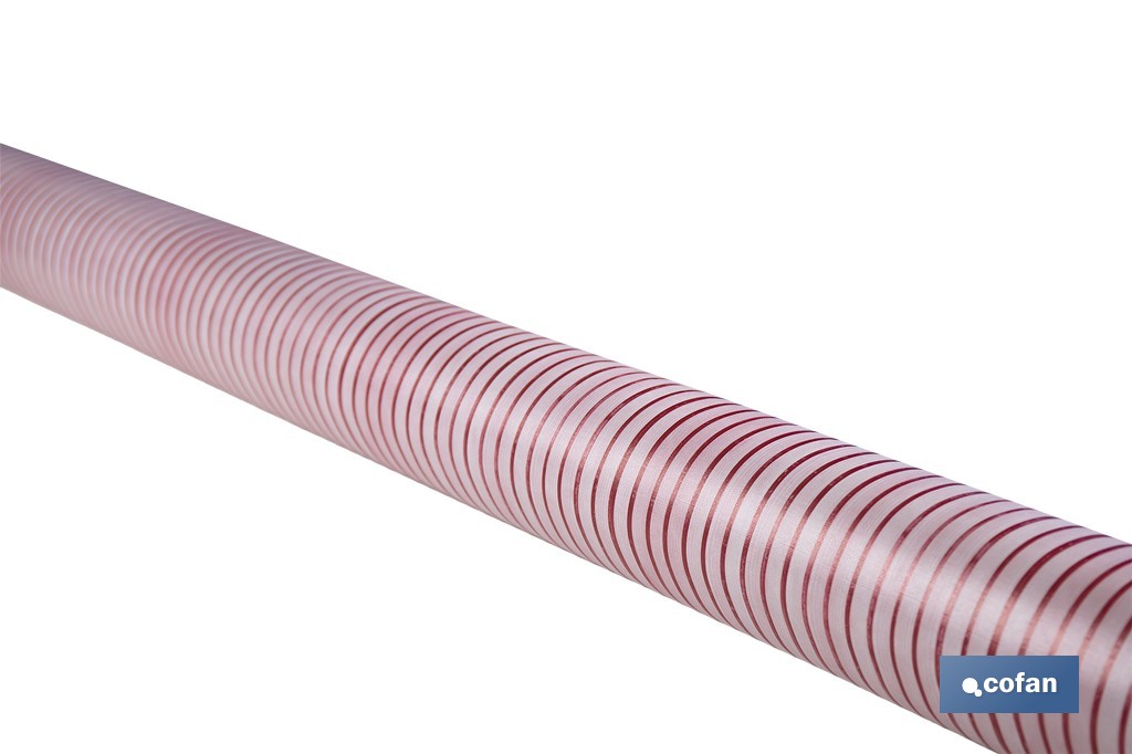 Rollo de hule estampado provenzal rojo | Materiales: polipropileno y PVC | Gran resistencia a líquidos y manchas | Fácil limpieza | Medidas 1,40 x 20 m - Cofan