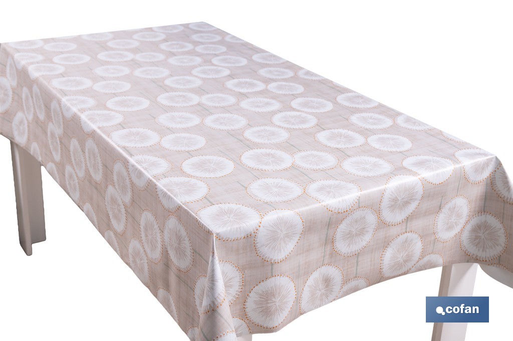Rollo de hule estampado esfera silvestre | Materiales: polipropileno y PVC | Gran resistencia a líquidos y manchas | Fácil limpieza | Medidas 1,40 x 20 m - Cofan