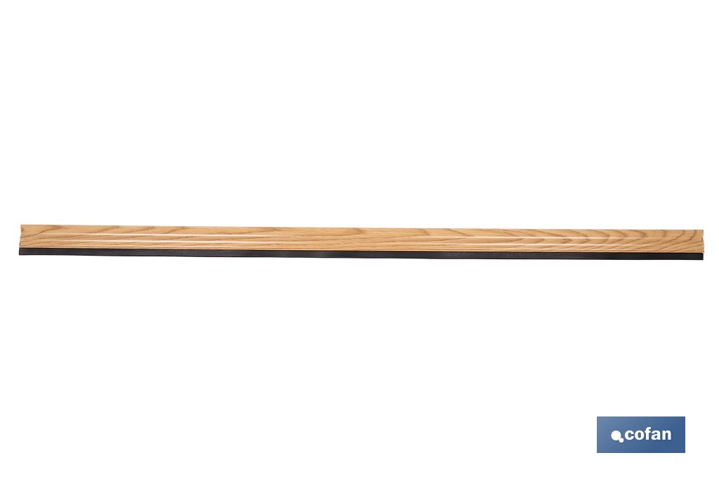 Burlete adhesivo de aluminio con labio de goma | Longitud de 105 cm | Disponible en diferentes acabados - Cofan