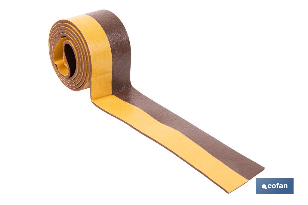 Burlete de PVC expandido | Longitud de 100 cm | Disponible en dos acabados diferentes - Cofan