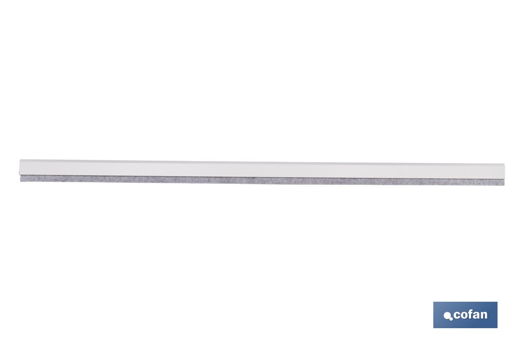 Burlete adhesivo de madera sostenible | Longitud de 91,5 cm | Disponible en diferentes acabados - Cofan