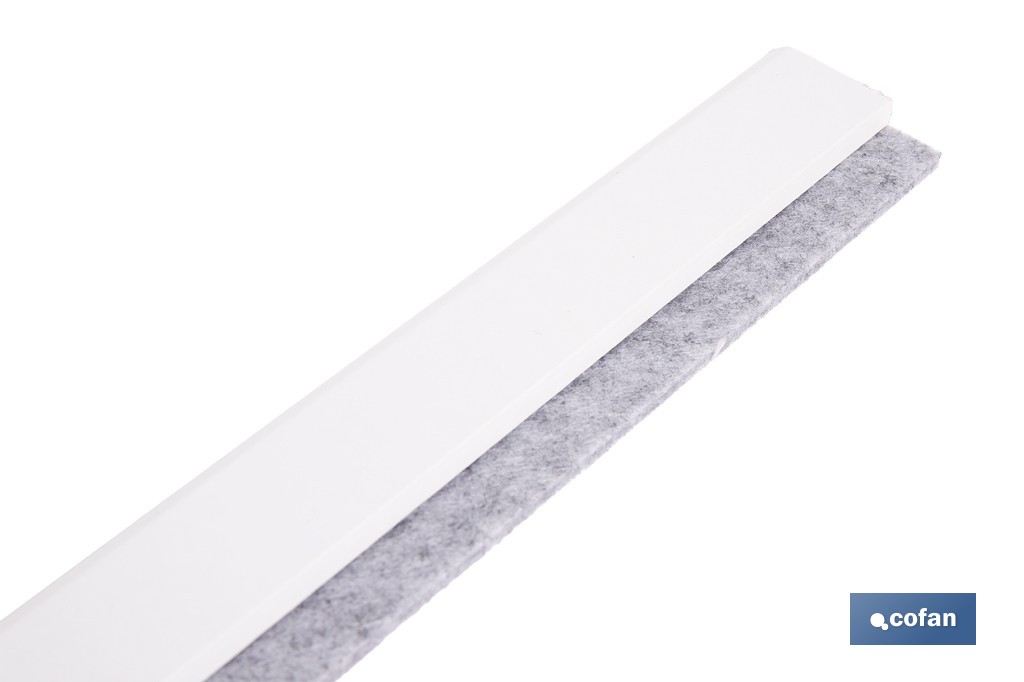 Burlete adhesivo de madera sostenible | Longitud de 91,5 cm | Disponible en diferentes acabados - Cofan