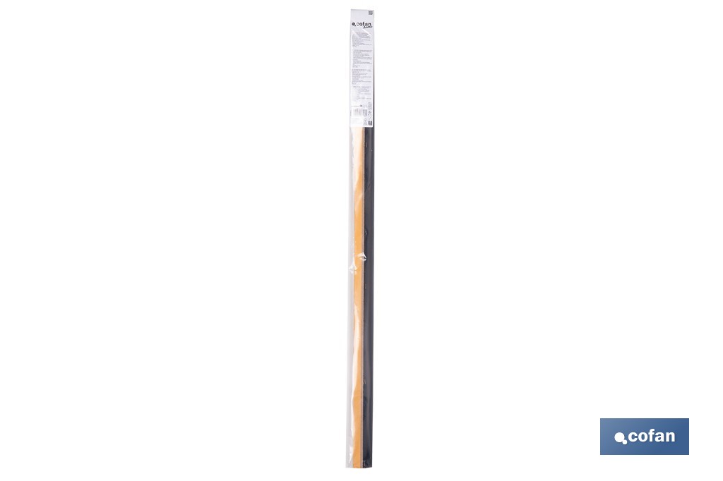 Burlete adhesivo de madera sostenible | Longitud de 91,5 cm | Disponible en diferentes acabados - Cofan