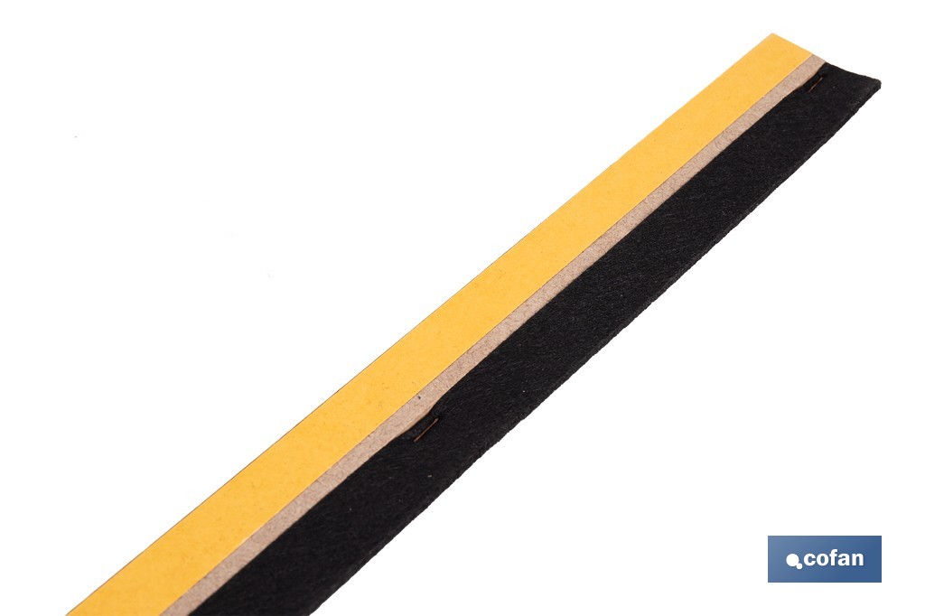 Burlete adhesivo de madera sostenible | Longitud de 91,5 cm | Disponible en diferentes acabados - Cofan