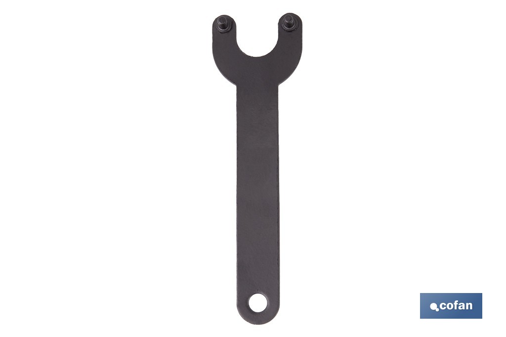 Llaves para discos de amoladora angular de acero al carbono | Resistentes y ergonómicas | Disponibles para discos de 115-125 y 180-230 mm - Cofan