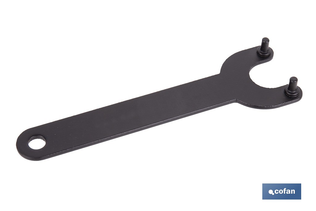 Llaves para discos de amoladora angular de acero al carbono | Resistentes y ergonómicas | Disponibles para discos de 115-125 y 180-230 mm - Cofan