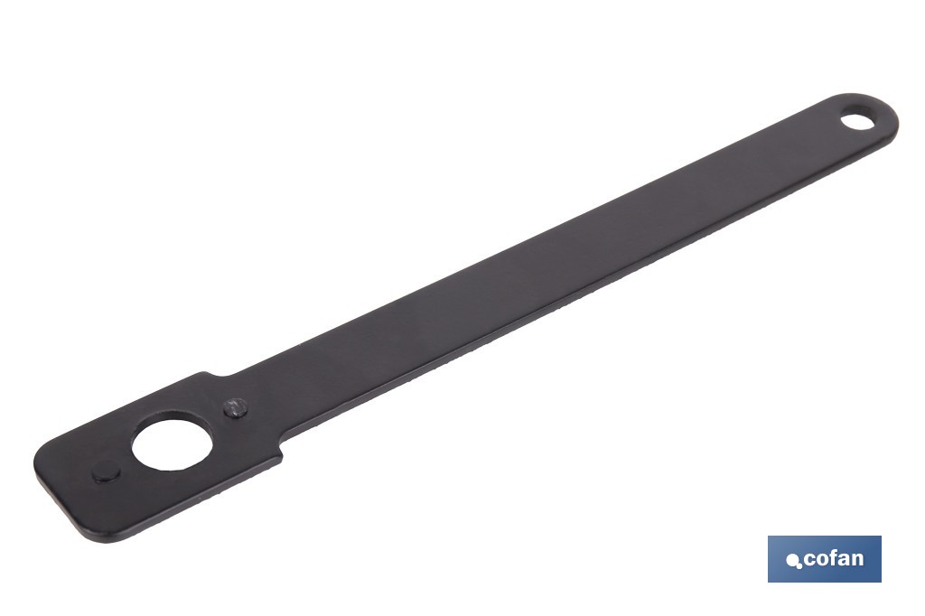Llaves para discos de amoladora angular de acero al carbono | Resistentes y ergonómicas | Disponibles para discos de 115-125 y 180-230 mm - Cofan