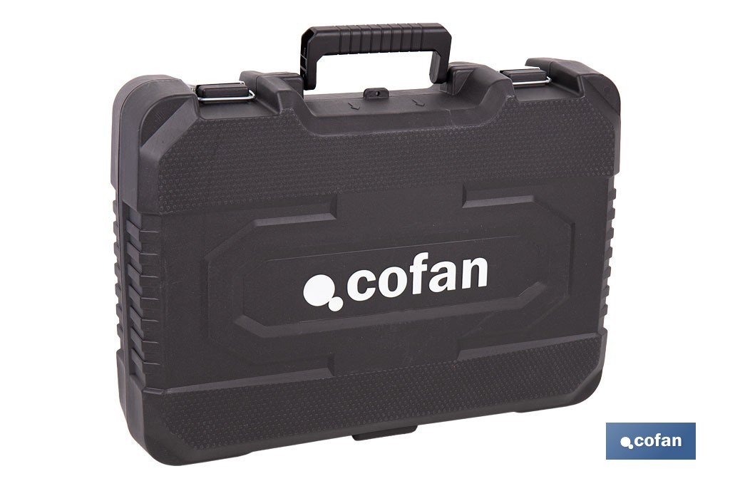 Taladro martillo perforador SDS-Plus | 1050 W, 5200 bpm con energía de impacto de 3,2 J | Accesorios incluidos - Cofan