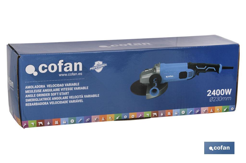 REBARBADORA 2400W Ø230MM - Cofan