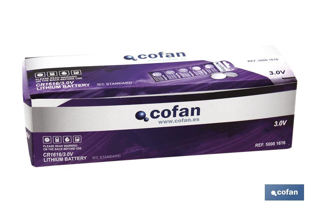 Pile a bottone CR1616/3.0V - Cofan