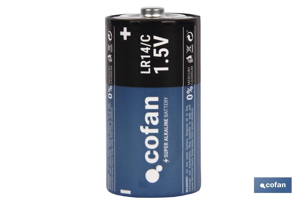 Pile alcaline - LR14 C/1,5V - Cofan