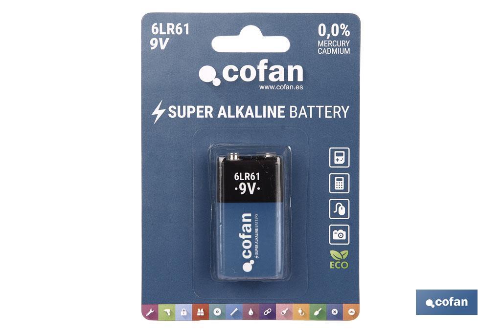 Alkaline Batterien- 6LR61/9V - Cofan