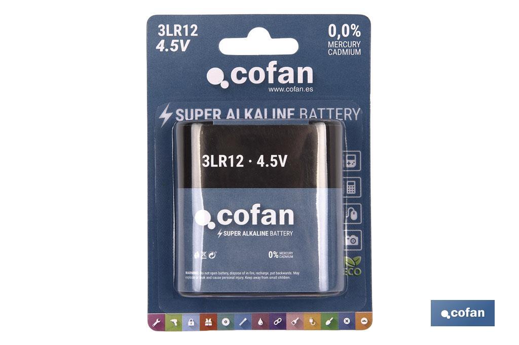 Alkaline batteries - 3LR12/4,5V - Cofan