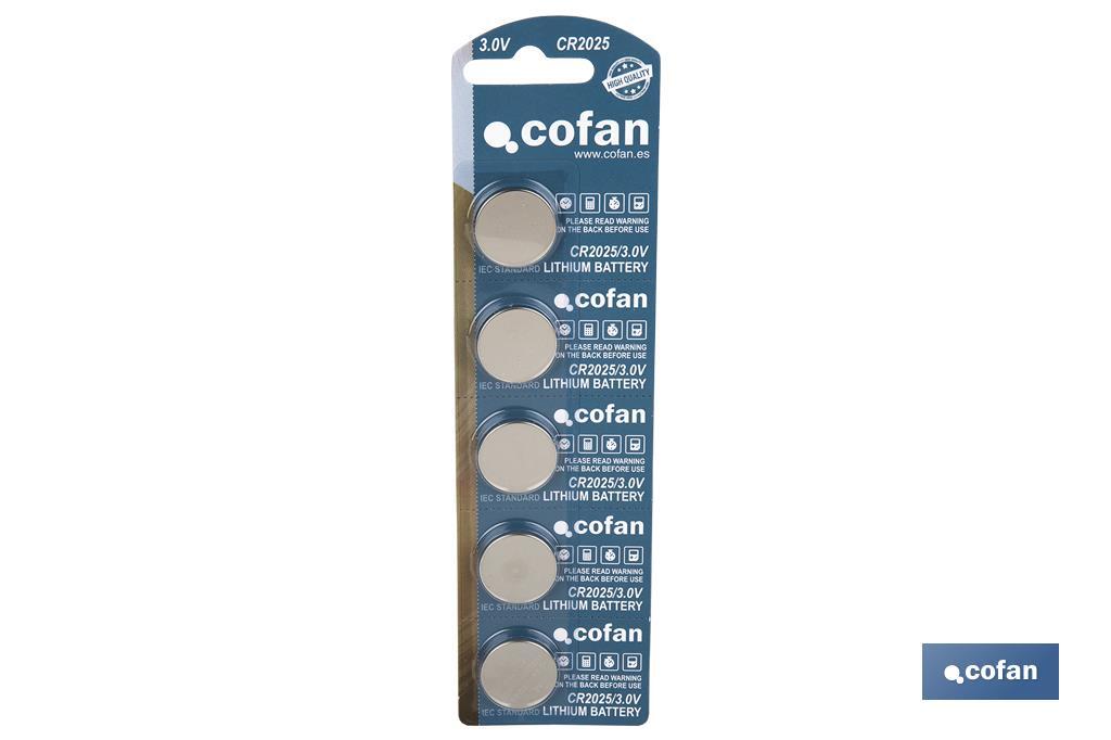 Watch battery CR2025/3.0V - Cofan