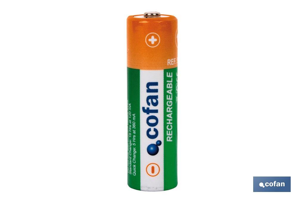 Rechargeable batteries AA - Cofan