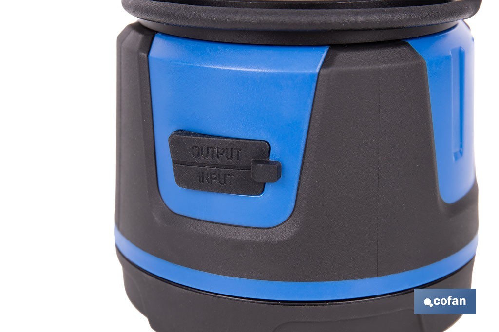 Linterna de camping COB LED 2000 lm recargable con 5 modos de luz | Iluminación regulable - Cofan