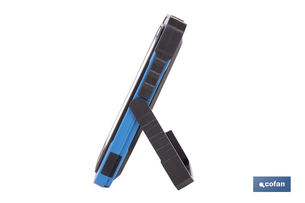 Lámpara de inspección de 500 LM COB LED con panel solar | Recargable con USB Tipo C | Luz blanca y roja | Base Magnética - Cofan