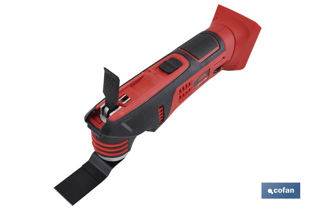 Multiherramienta a Batería | 15000 rpm | Batería Li-ion  18V + Cargador incluidos | Incluye accesorios - Cofan