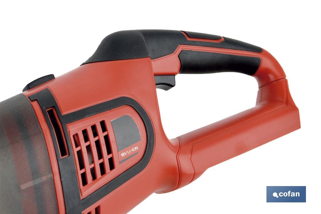 Aspirador a batería con prolongadores y accesorio giratorio | Batería Li-ion 20V + Cargador incluidos - Cofan