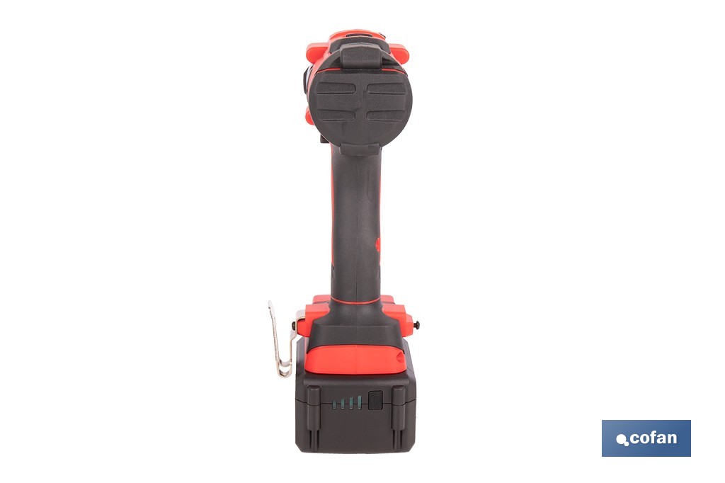 Taladro percutor a batería con motor brushless | Potencia: 20 V | 2 velocidades + percusión | Accesorios incluidos | Disponible con y sin batería y cargador - Cofan