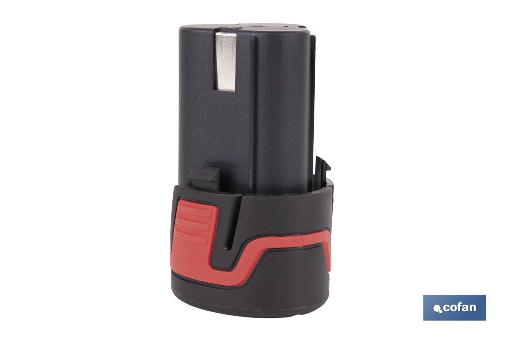 Batería Li-ion de 12 V y 2.0 Ah | Adecuado para taladro 50003244 | Larga duración y protección integral - Cofan
