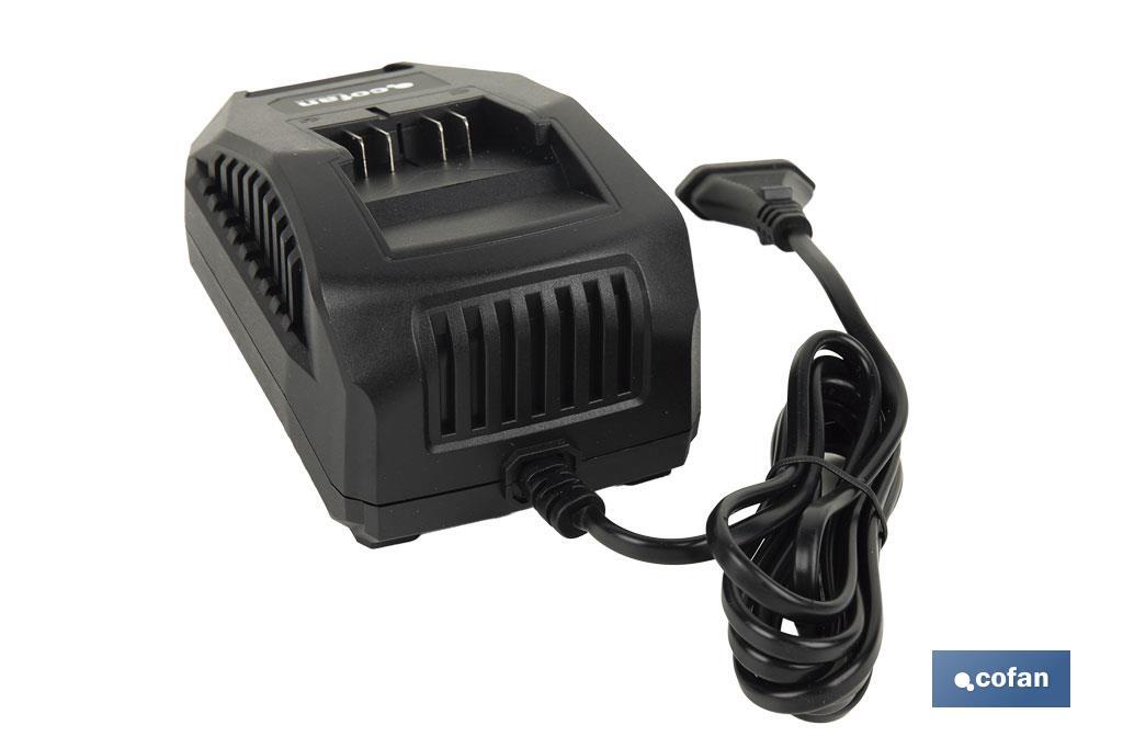 Cargador de batería 20V 2,4 A | Protección avanzada | Compatible con sistema 1 For All | Tecnología de carga inteligente - Cofan