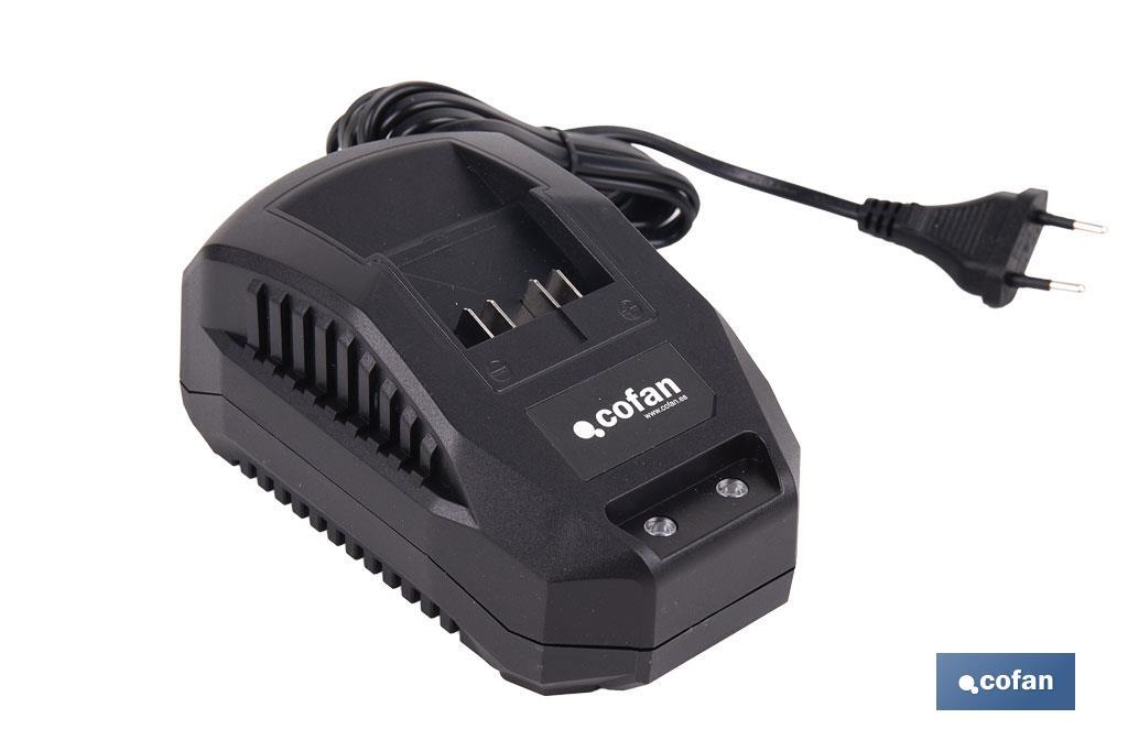 Cargador de batería 20V 2,4 A | Protección avanzada | Compatible con sistema 1 For All | Tecnología de carga inteligente - Cofan