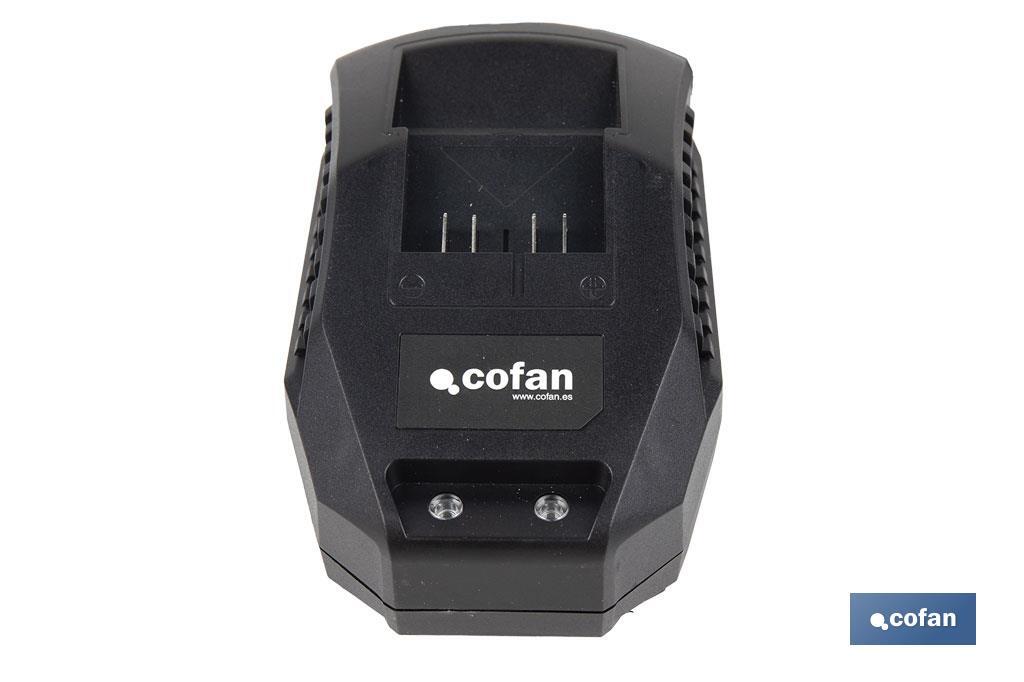 Cargador de batería 20V 2,4 A | Protección avanzada | Compatible con sistema 1 For All | Tecnología de carga inteligente - Cofan