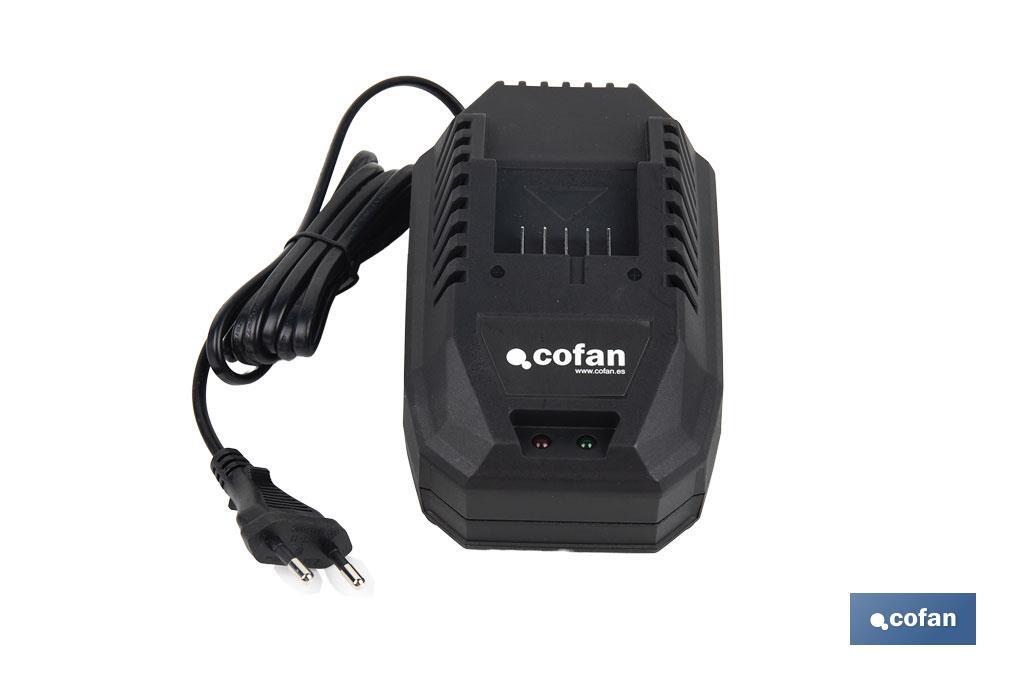 Cargador de batería de alta eficiencia: 20 V 4,5 A | Compatibilidad con sistema 1 For All | Tecnología de carga inteligente - Cofan